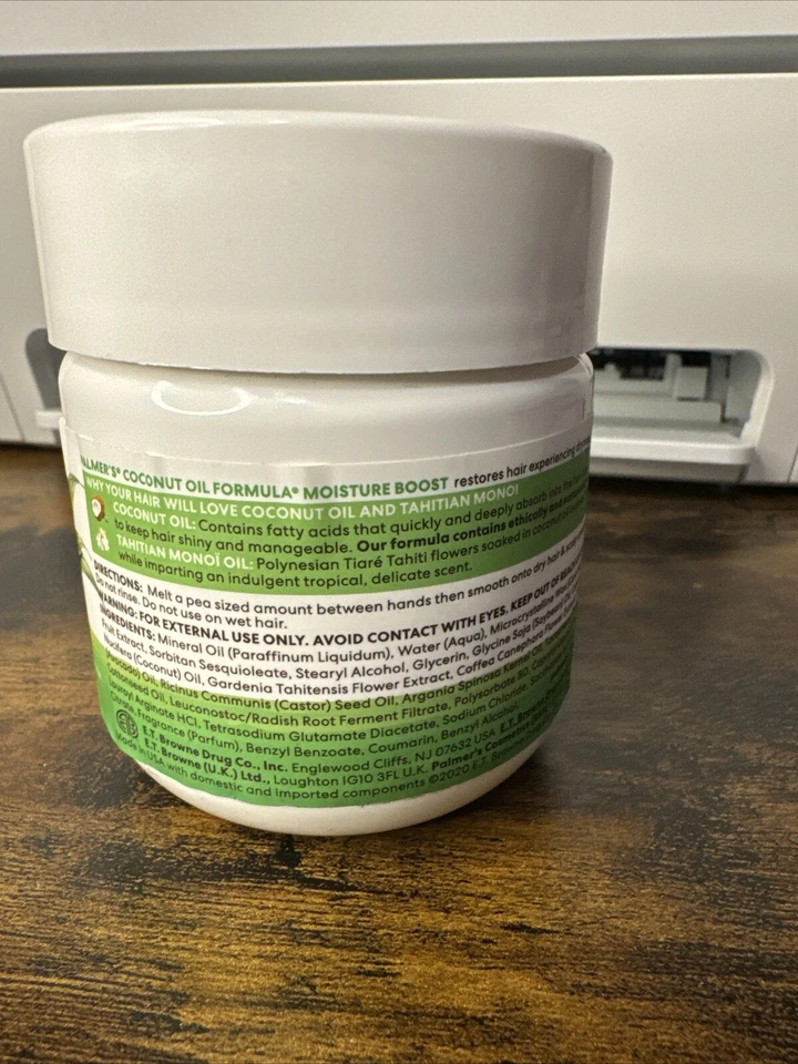 Óleo de coco Palmers fórmula hidratação impulso tratamento comprimento profissional 6,7 oz - Imagem 2 de 4