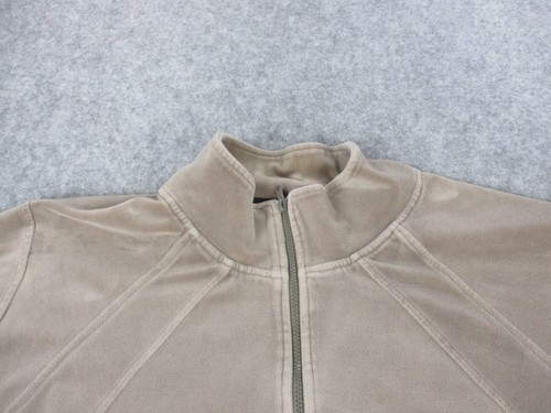 Sean John Jacke Herren 2XL XXL Braun Beige Velour Street Wear Bad Boy Trainingsmantel - Bild 2 von 14