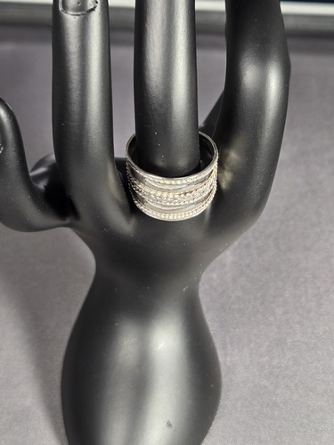 SILVER RETRO Signet 925 3.8 G Size 9 1/2 Hand Made - Picture 7 of 13