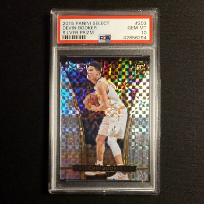 PSA10 ルーキー DEVIN BOOKER RC PRIZM LOW POP 2015 Select SILVER