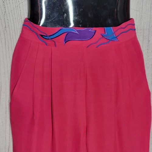 Vintage 80s 90s Hot Pink Western Cropped Jacket & Pant Set, size Small - Picture 4 of 10