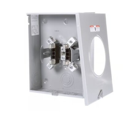 NEW SIEMENS TALON UAT417-PG 200 AMP METER SOCKET 4-JAW RINGLESS 1-PHASE 600V