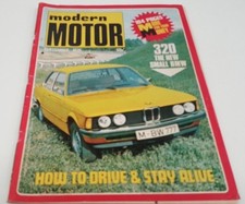 Sep 1975 MODERN MOTOR Mag BMW 2002 Triumph LANCIA Bricklin Jensen Poster Benz