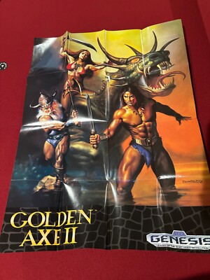 Golden Axe II Sega Genesis Poster 1991
