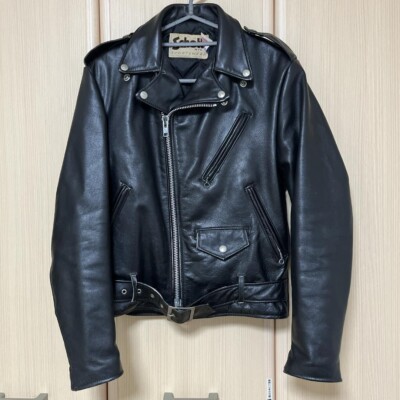 Schott Leather Riders Jacket color Black vintage Men's 36 Schott Leather Riders Jacket color Black vintage Men's 36