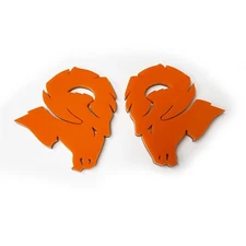 Orange Emblem for Dodge Ram 1500 2500 3500 Fender badge Hellcat Style Head