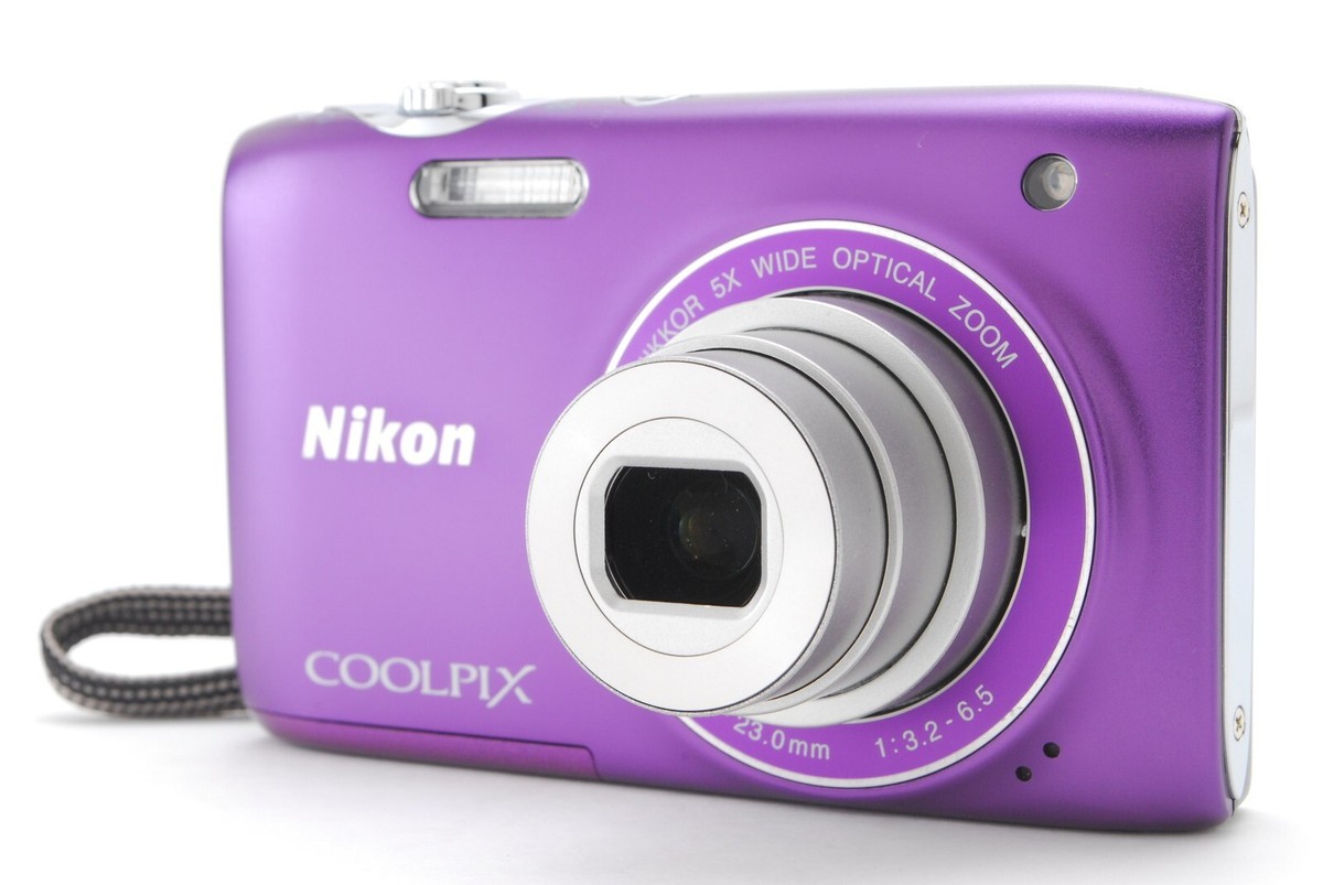 MINT w/Box Strap] Nikon COOLPIX S3100 14.0MP Purple Digital