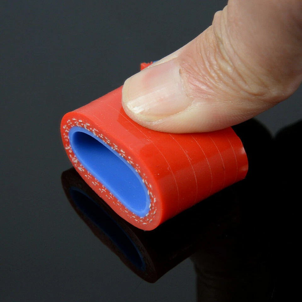 New Red 38mm -62mm 90 Degree Tube Turbo Silicone Elbow Coupler Piping Hose - Image 4 of 4