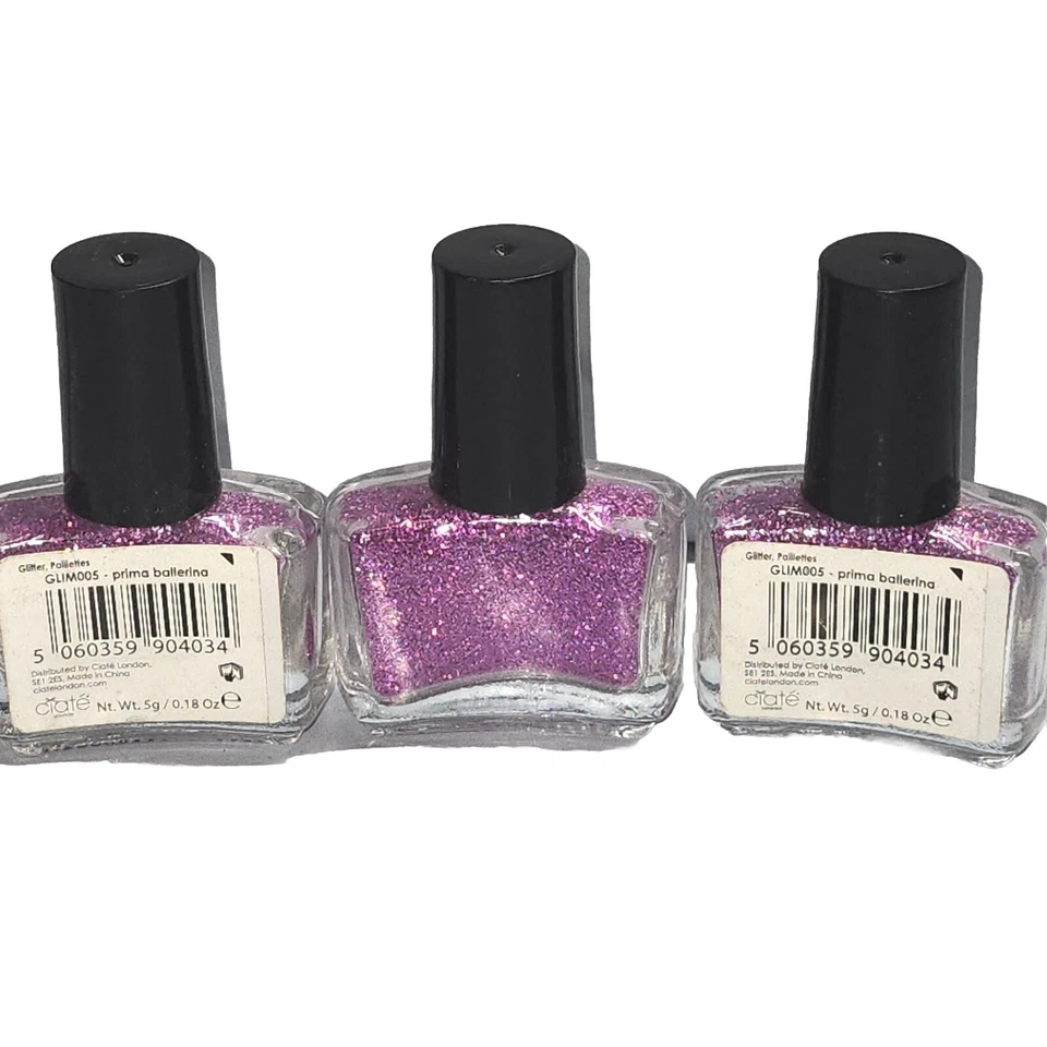 Ciate Mini Nail Glitter Glim005 Prima Ballerina 0,18 oz Ea Lote De 3 peças  - Imagem 2 de 2