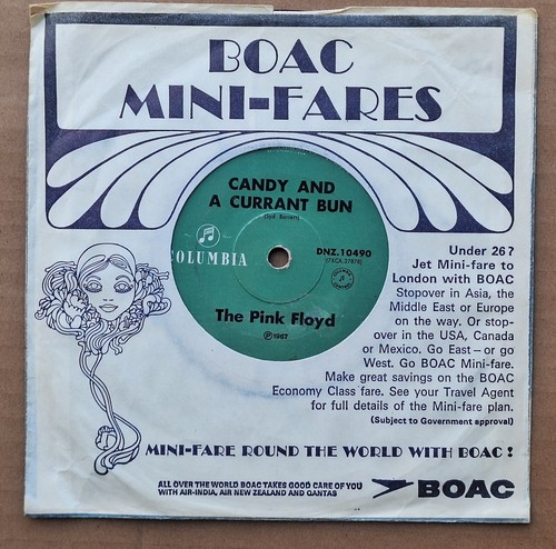 Pink Floyd Arnold Layne / Candy and a Currant Bun NZ HMV 7" single 45rpm