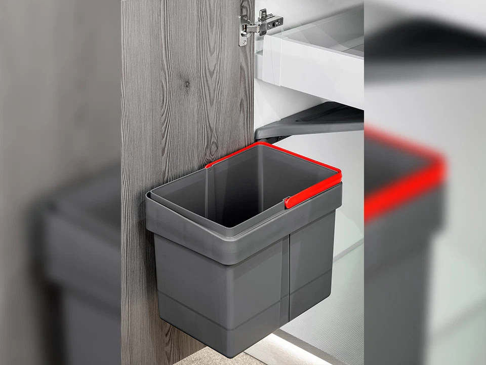 Door Mounted Waste Bin Swing Out - Min 450 mm Cabinet - 15l Container - Image 2 of 4