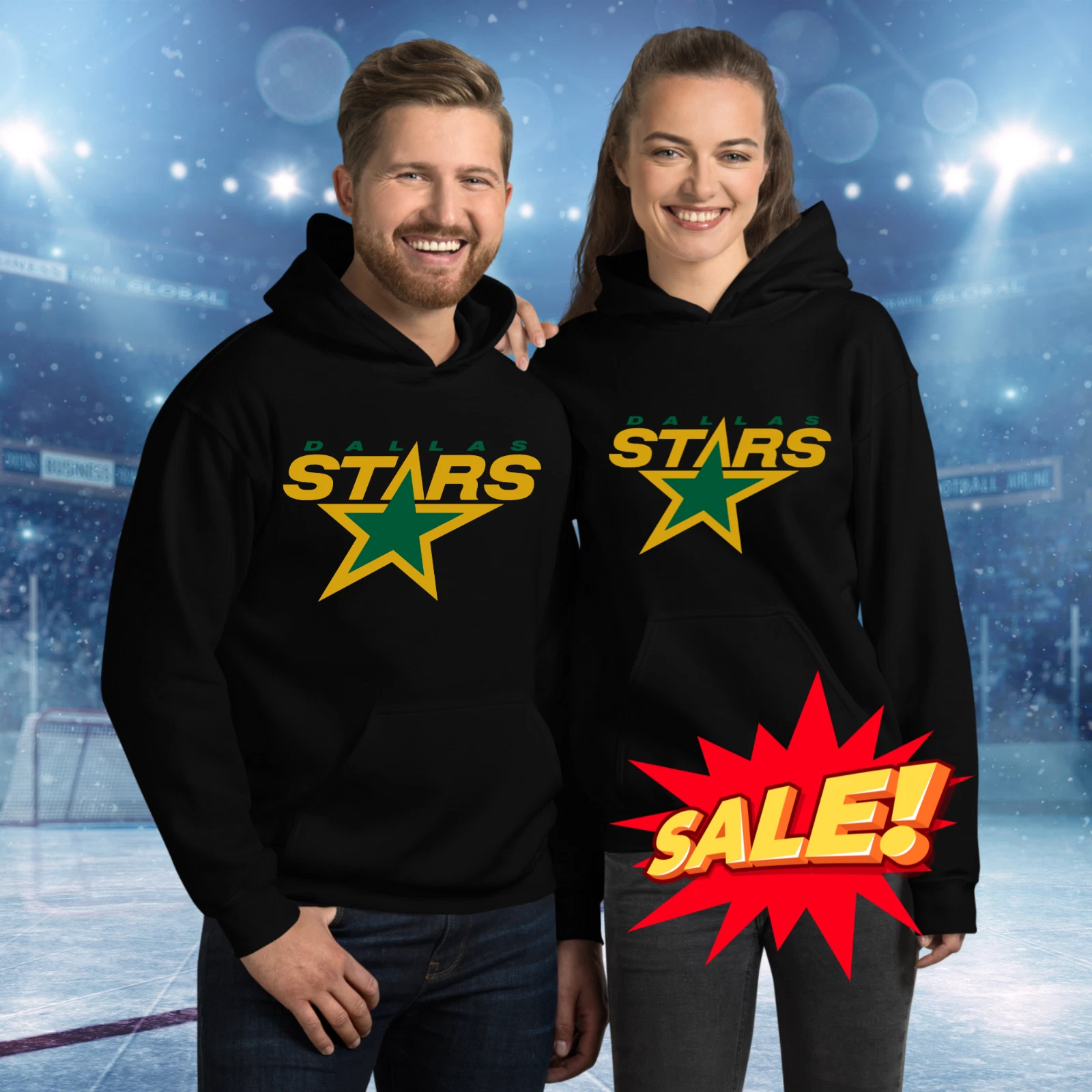 Dallas Stars Pullover Hoodie, Hockey Fan Gear