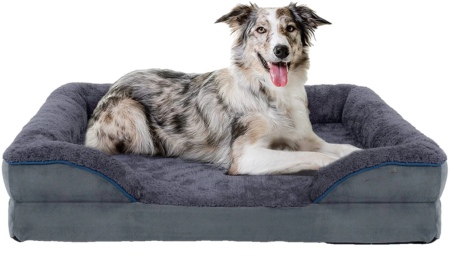 Memory Foam Pillow Dog Beds with Removable Cover