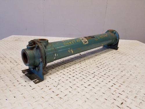 AMERICAN INDUSTRIAL Shell & Tube Heat Exchanger, 11.19ft²  Brass Shell, #88031