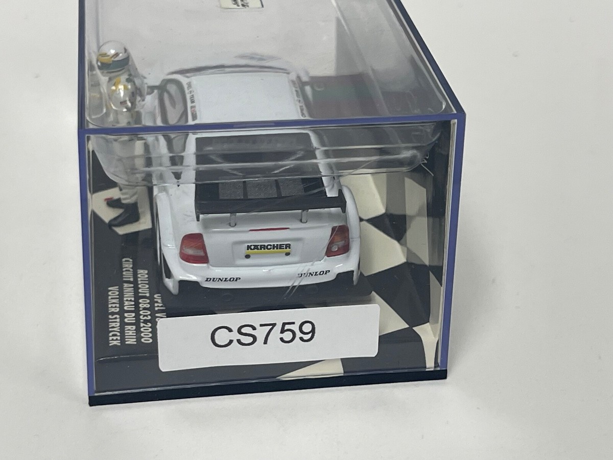 Miniature Minichamps 1/43 Opel V8 DTM 2000 - Anneau Du Rhin - Strycek - Blanche