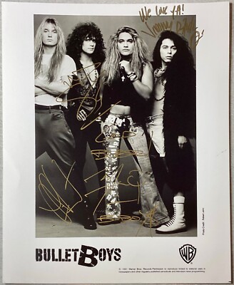 BulletBoys Freakshow 8x10'' Promo Photo -personally signed by entire band 4/11/91