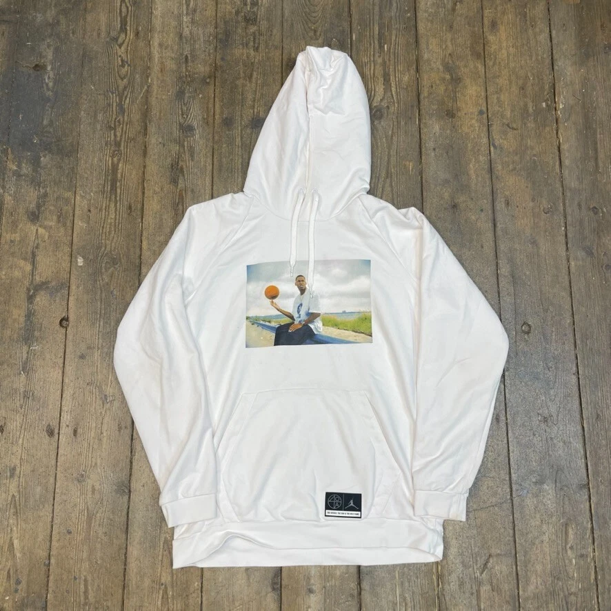 Mens white jordan best sale hoodie