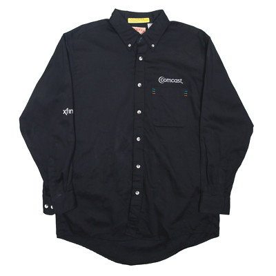RED KAP Uni Hemd Schwarz Langarm Herren L