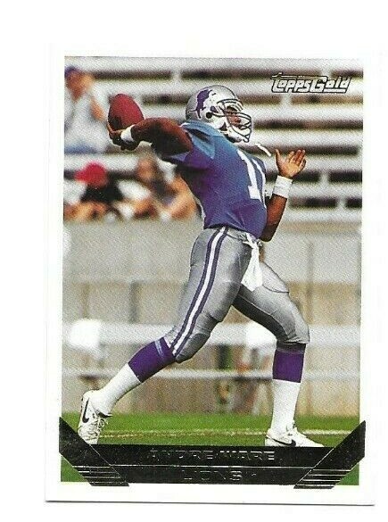 DETROIT LIONS HOUSTON ANDRE WARE 1993 TOPPS GOLD PARALLEL FB CARD #656