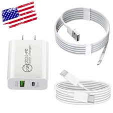 20W Fast Charger Block USB Type C Wall Power Adapter For iPhone 17 16 15 14 Lot