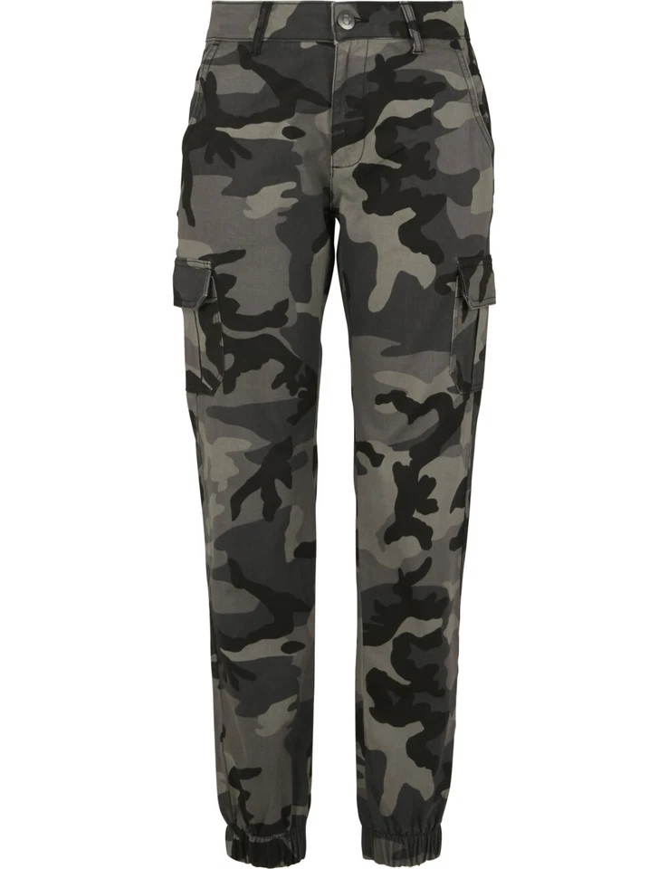 Urbain Classiques Femmes Haut Taille Camouflage Cargo Pantalon W26 W27 W28 W29 - Photo 1/1