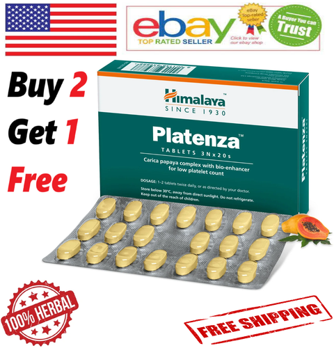 Himalaya Platenza For Boosts Platelet Count 100% Herbal 60 Tabs (FREE SHIP) - Picture 4 of 5