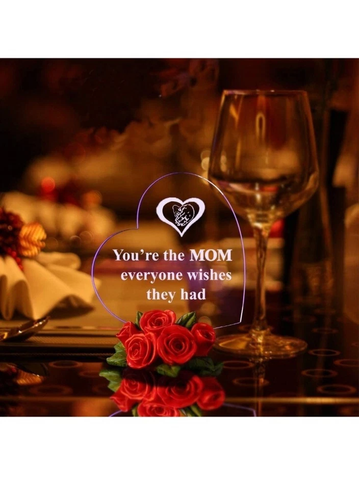 Сентиментальный 💥 ОТЛИЧНЫЙ ПОДАРОК День Матери Разноцветный Светодиодный Украшение для Торта - Изображение 2 из 4