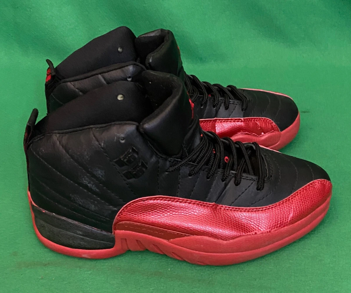 Nike Air Jordan 12 XII Flu Game 2009 Red Black 130690 065 Men s Shoes Size 10.5