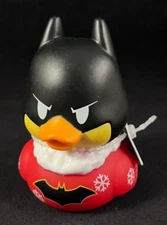 DC - Batman - Christmas - Rubber Duck - Approx 3" High - Warner Brothers
