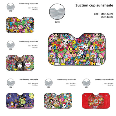 Tokidoki Cartoon Sun Visor Shade Cover Windshield Sunshade UV Protector Car