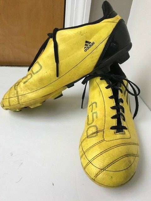 Adidas F50 Men's Soccer Cleats Athletic Shoes Yellow & Black Adidas F50 Men's Soccer Cleats Athletic Shoes Yellow & Black