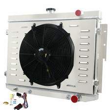 4-row Radiatorshroud Fanrelay For 1973-78 75 Dodge Plymouth Mopar 7.2l 440 V8