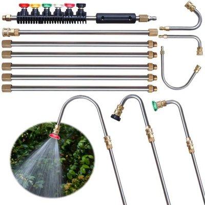 #ad 10Pcs High Washer Wand Set Water Gun Nozzle Extension Rods Set 4000PSI USA $40.18