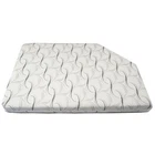 Cozyway RV Bunk Mattress Corner Angle Reversible 51 x 74 x 4 Inch Foam