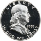 1955 Franklin Half Dollar Proof NGC PF 67 CAMEO PR 67 CAM Frosty Coin 50C