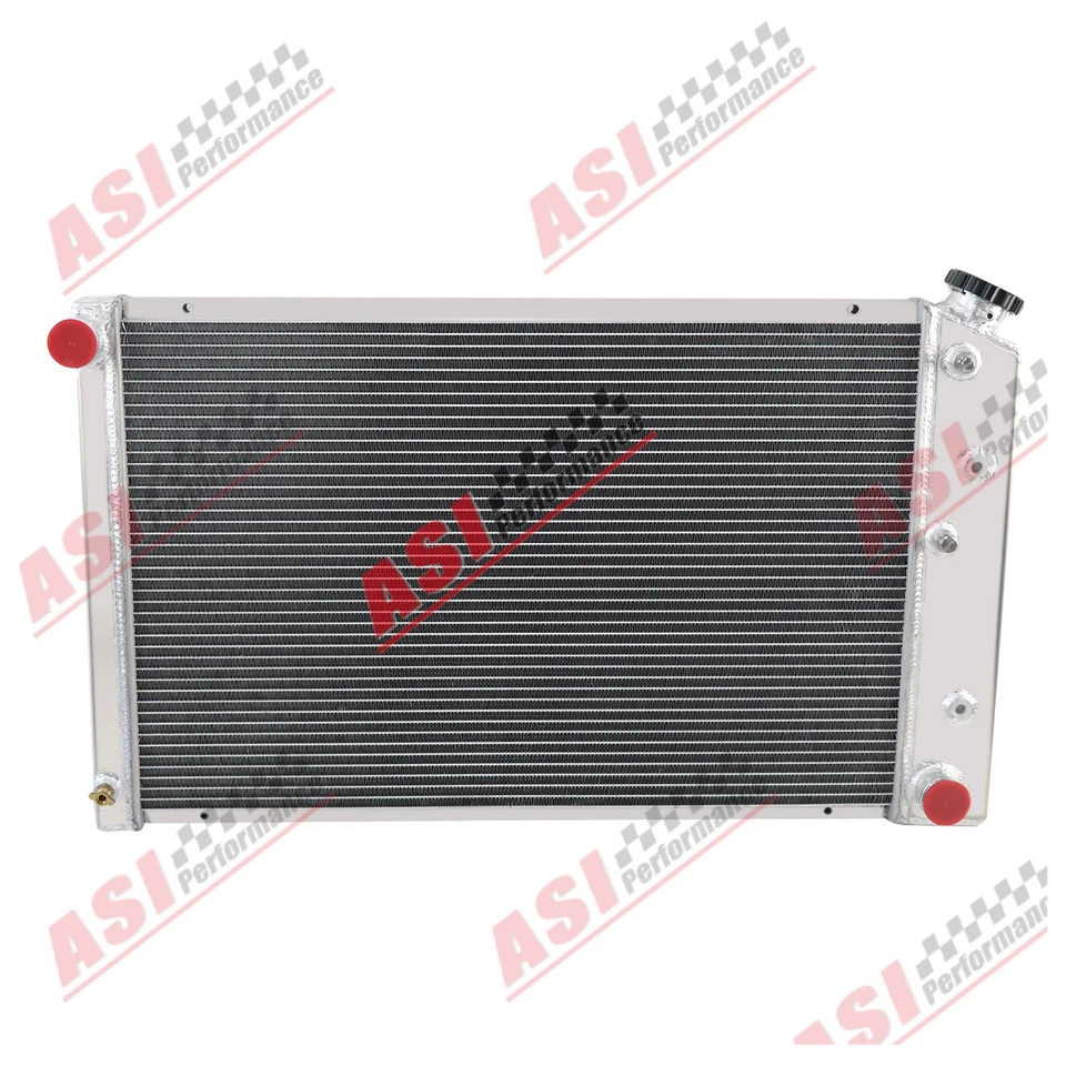 Radiador de aluminio de 3 filas para Chevy Chevelle GMC Buick C/K Impala AT MT 1971-90 Foto 3 de 4