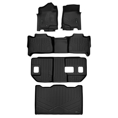 Smartliner Custom Floor Mats 3 Rows Cargo Liner Fits 2007-14 Suburban/Yukon Xl