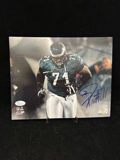 Jason Peters Signed 8x10 Photo Philadelphia Eagles SB Champ Future HOF JSA COA
