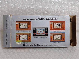 ++Poor Condition Nintendo GAME&WATCH WIDE SCREEN FIRE ATTACK ID-29 Game Wide