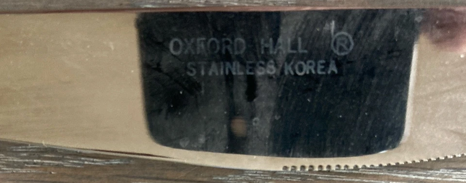Cuchillo de mantequilla Oxford Hall cubiertos acero inoxidable nuevo Japón lote de 4 Foto 4 de 4