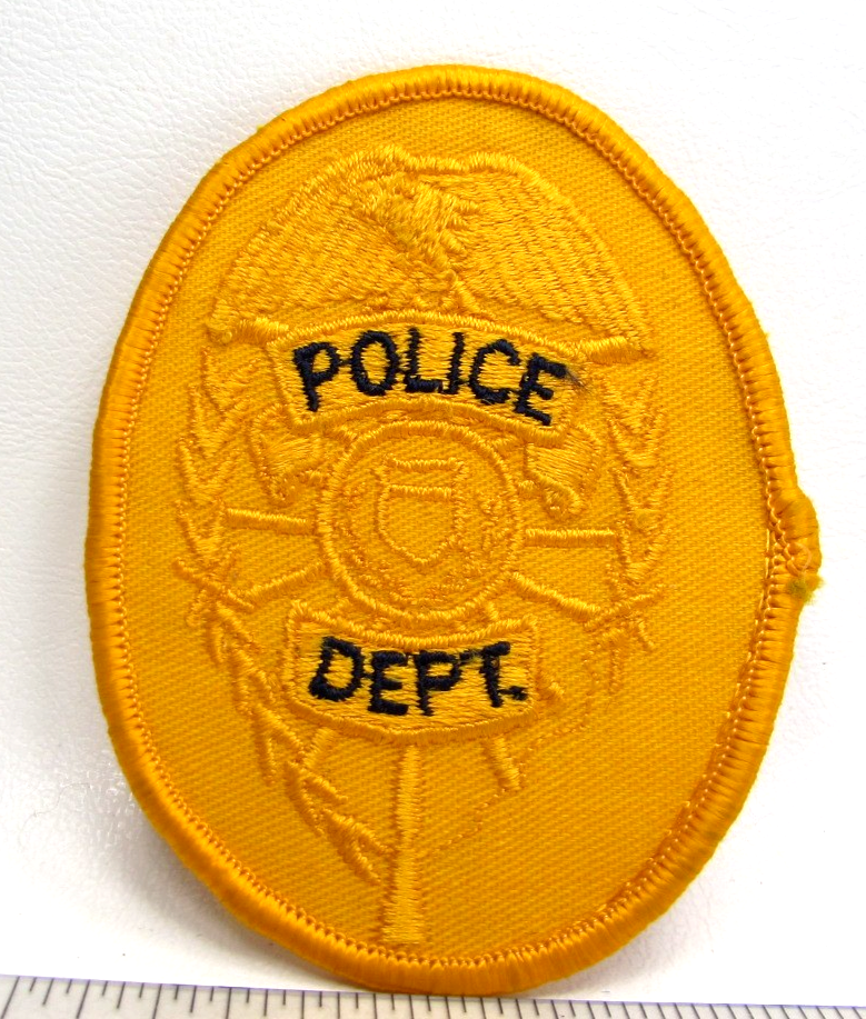 Vintage Police Department Jacket Patch First Responder Universal Blank ...