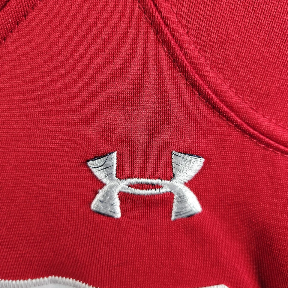 Cincinnati Bearcats Football Jersey Mens Large Red Under Armour Joe Huber #60 - Image 4 of 4