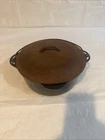 Griswold No. 8 Cast Iron Dutch Oven w/ basting spiked lid 10" Dia