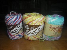 Cotton Yarn Peaches & Cream Sugar 'n Cream Stripes Sweet Pea, Creamsicle, Ombre