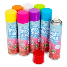 Spray Chalk - 8 Pack Washable Sidewalk Chalk Spray Paint, 7 oz Each, Safe  N...