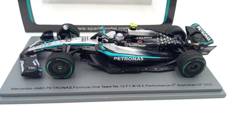  SPAS9573 Sparkmodel Mercedes-AMG W16 E Performance Kimi Antonelli Australi - Immagine 4 di 4