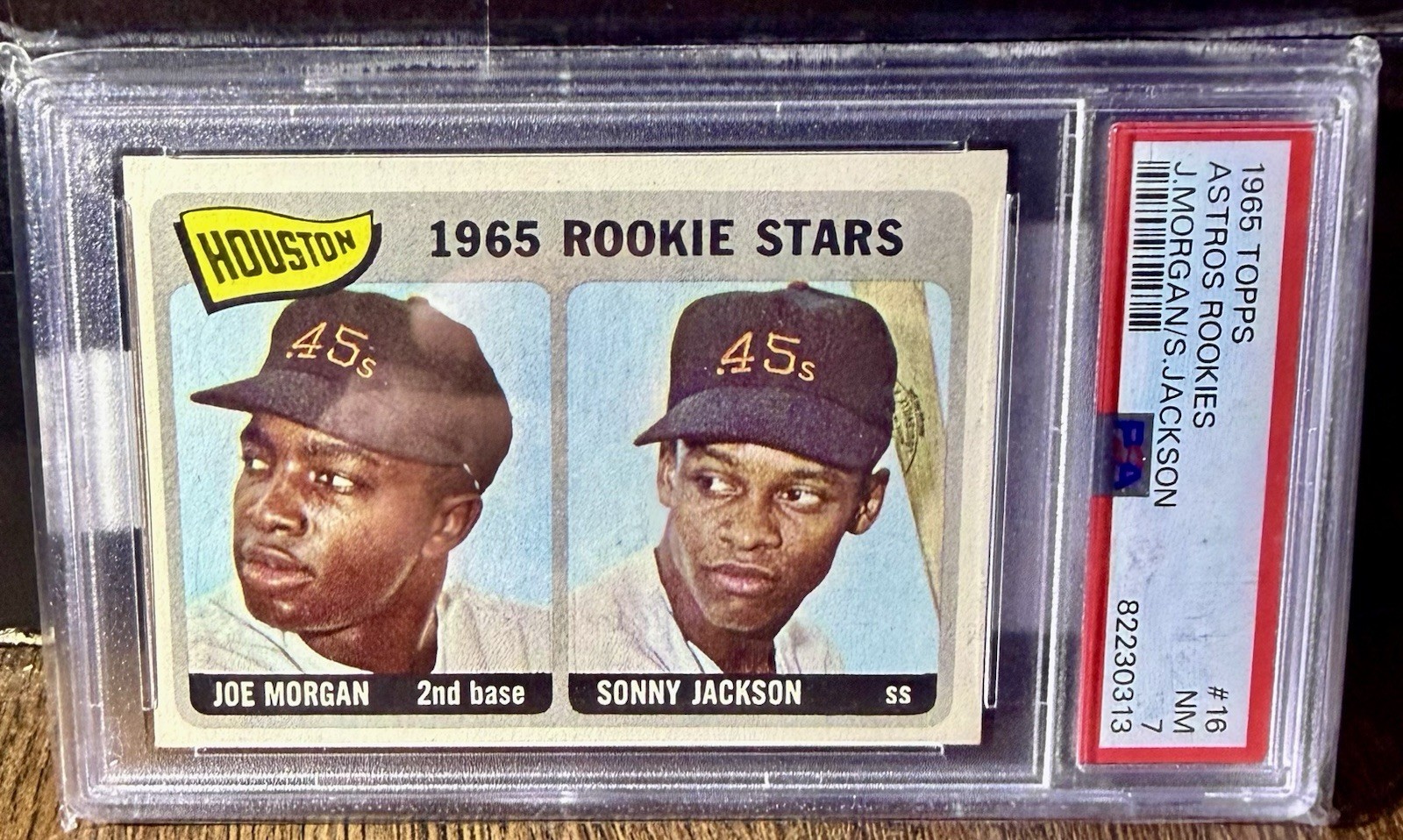 1965 Topps Rookie Stars #16 Joe Morgan HOF RC PSA 7 NM Houston Astros