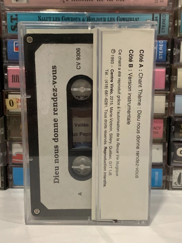 Dieu Nous Donne Rendez-Vous Cassette Tape AVENT 1993 French Advent Music Songs - Image 2 of 2