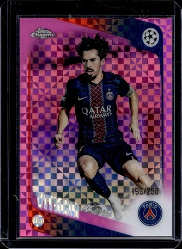 Vitinha 2025 Topps Chrome Vitinha Pink