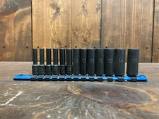 Matco Tools 13pc 1/4" Drive Deep Metric Impact Sockets | Used/Good | SADPM146V